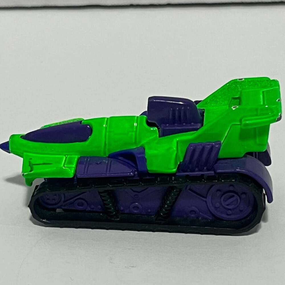 1992 Hot Wheels Treadator Green and Purple Tank Die-Cast Toy